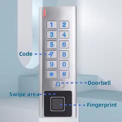 Tuya Uygulaması Su Geçirmez Metal Kasa WIFI RFID Akıllı Kilit Parmak İzi Erişim Kontrolü
