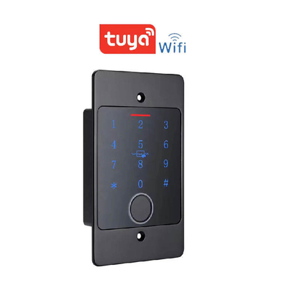 Dış Su geçirmez Metal Kasa Akıllı Tuya Wifi Bireysel Yerleşik Parmak izi Erişim Kontrolü Klavyesiyle