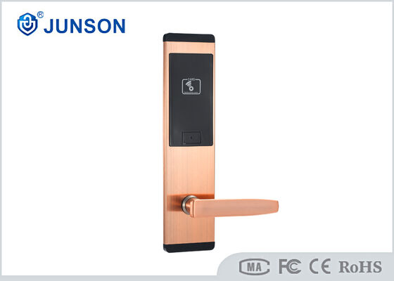 Anahtarsız Giriş Sistemi için 1 Saniyelik Başlangıç Süresi ve 200 Misafir Kartı Kapasiteli Paslanmaz Çelik RFID Otel Kilitleri