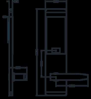 Hızlı Başlangıç Süresi (<1 saniye) ve Yüksek Misafir Kartı Kapasitesi (200) ile Anahtarsız Giriş Sistemi için Paslanmaz Çelik RFID Otel Kilitleri