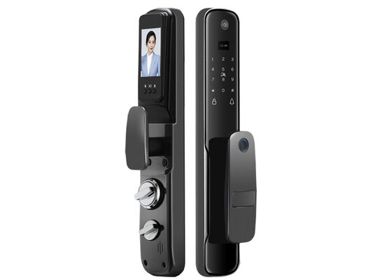 Yüksek Kalite 4200mAh Lityum İyon Pil Parmak izi Kapı Kilitle Tuya Akıllı APP ve 100 Parmak izi Kapasitesi