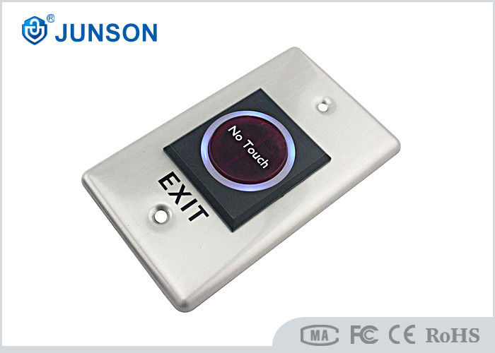 Kızılötesi Dokunmatik Ücretsiz Çıkış Push Button Kapı Açma Sensörü SS304 Kaplama Malzemesi