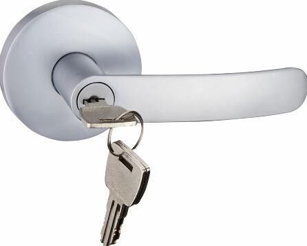 Zinc Alloy Lever Handle Trim Panic Exit Bar , Door Panic Device