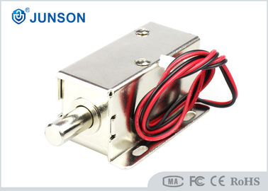12V veya 24V DC Elektronik Kabine Kilidinin yuvarlak kilitlenmesi 8 mm strokla