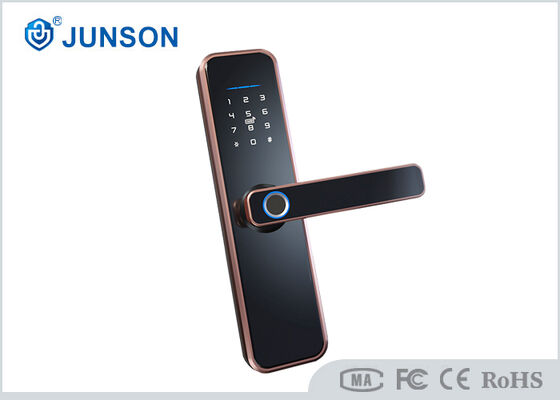 6V Fingerprint Security Door Lock, 500DPI, Multi-Access, Aluminum Alloy Panel